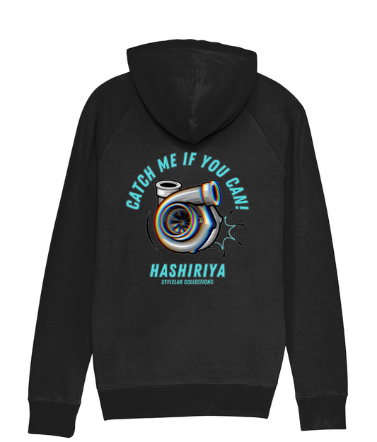 Hashiriya Collection 'Catch Me If You Can' Premium Organic Hoodie